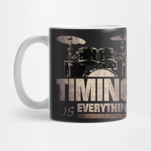 Timing is everything - drummer musician Mug